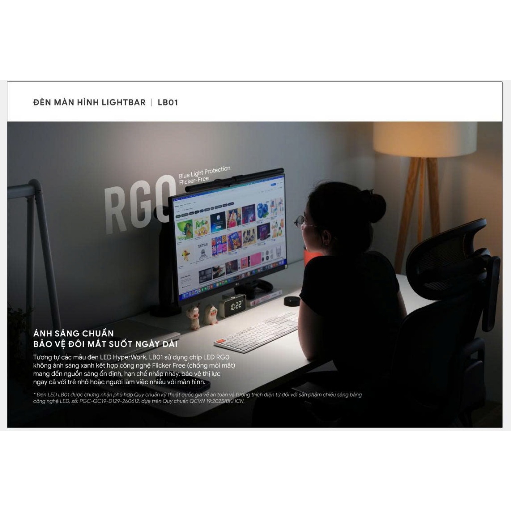 Đèn bàn LED HyperWork Luna DL01/ LB01/ DL02 - Hàng Chính Hãng | BigBuy360 - bigbuy360.vn
