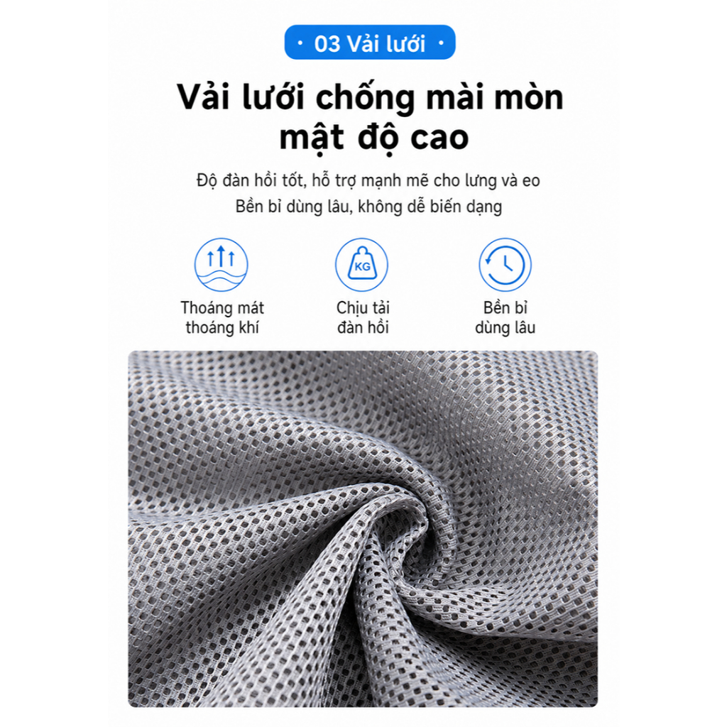 Ghế công thái học NOVA, ghế văn phòng lưng lưới cao cấp, nâng đỡ cột sống, xoay 360° | BigBuy360 - bigbuy360.vn