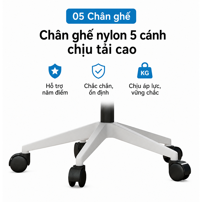 Ghế công thái học NOVA, ghế văn phòng lưng lưới cao cấp, nâng đỡ cột sống, xoay 360° | BigBuy360 - bigbuy360.vn