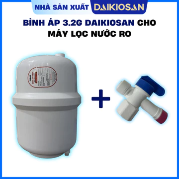 Bình Áp 3.2G DAIKIOSAN Chứa Nước Tinh Khiết Dành Cho Máy Lọc Nước RO