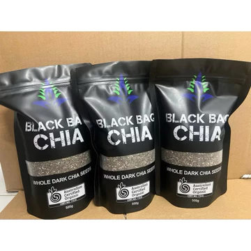 Hạt Chia Đen gói 500gram/ Hạt Chia Úc Tốt Cho Sức Khoẻ, Hỗ Trợ Giảm Cân, Bổ Sung Chất Sơ