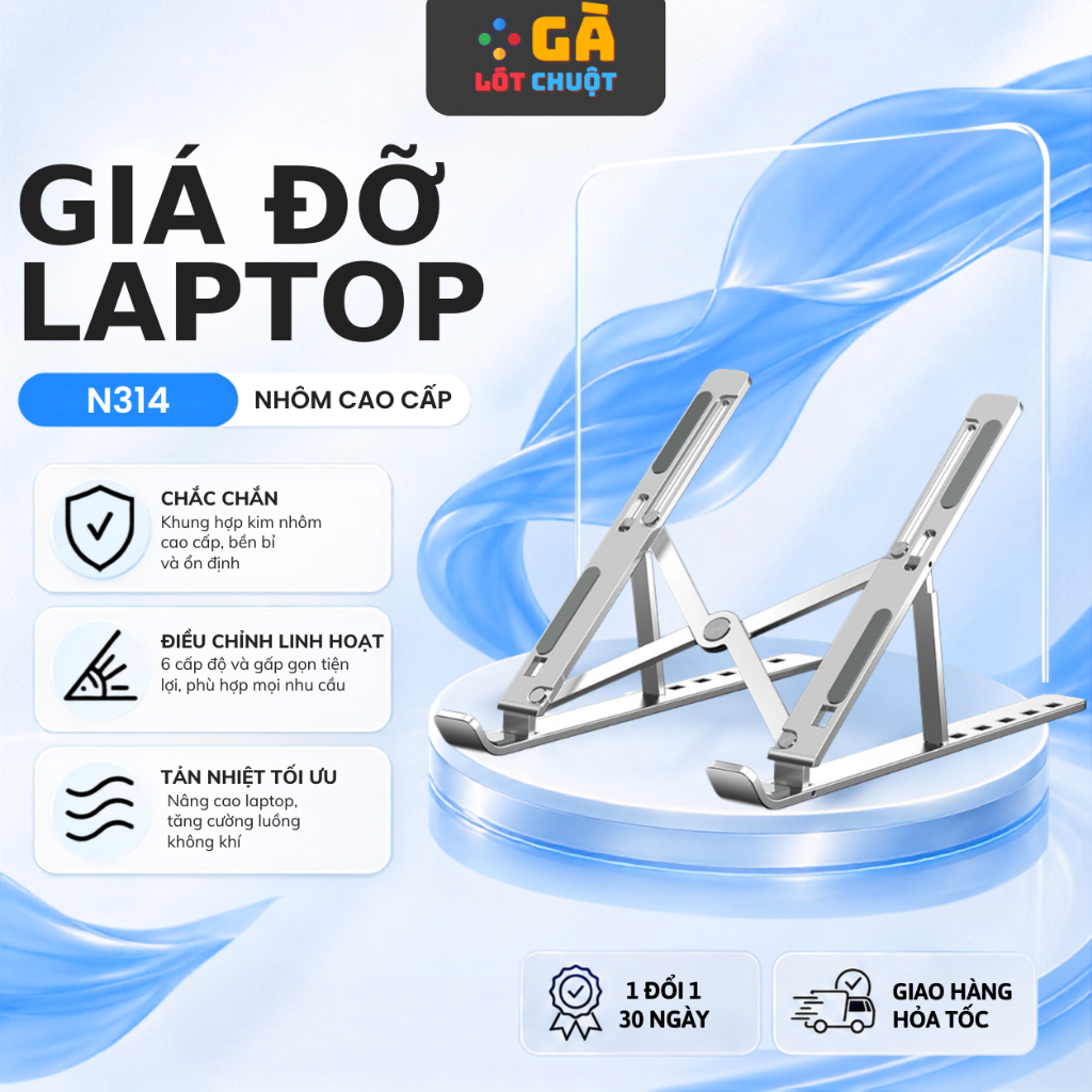 Giá đỡ laptop,macbook,Ipad gấp gọn 14/15/16/17 inch điều chỉnh theo cấp độ theo nhu cầu và gấp gọn gàng