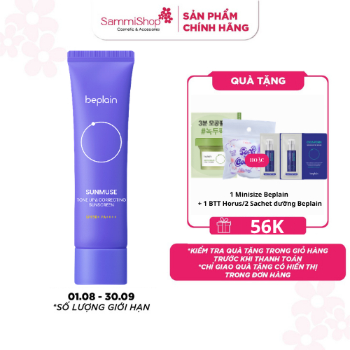 Beplain Kem chống nắng Sunmuse Tone Up & Correcting Sunscreen SPF50+ PA++++ 50ml