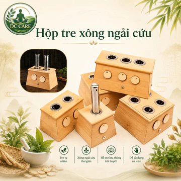 Hộp Cứu Ngải Trúc Cao Cấp 1 Lỗ 2 Lỗ 3 Lỗ 4 Lỗ 6 Lỗ - Hộp Hơ Điếu Ngải Cứu Nhang Ngải Dưỡng Sinh