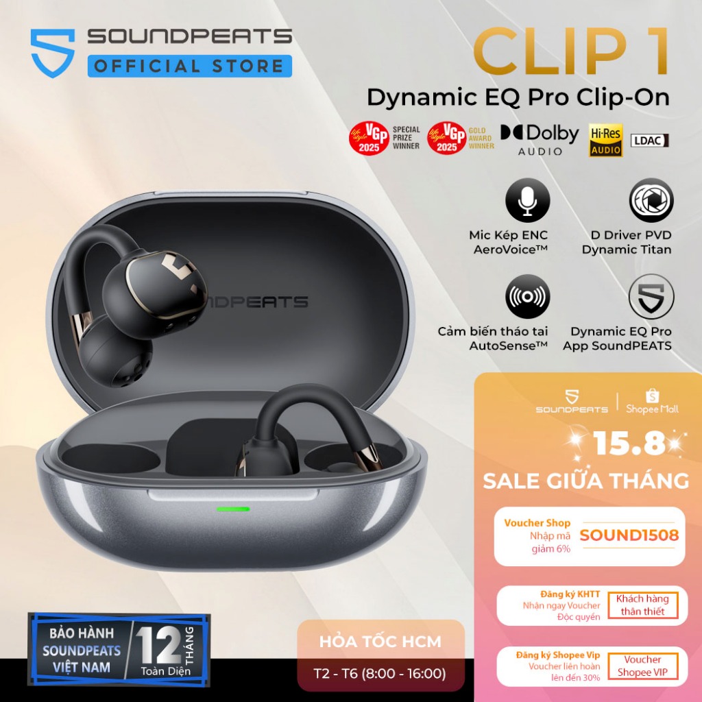 Tai nghe SoundPEATS Clip 1