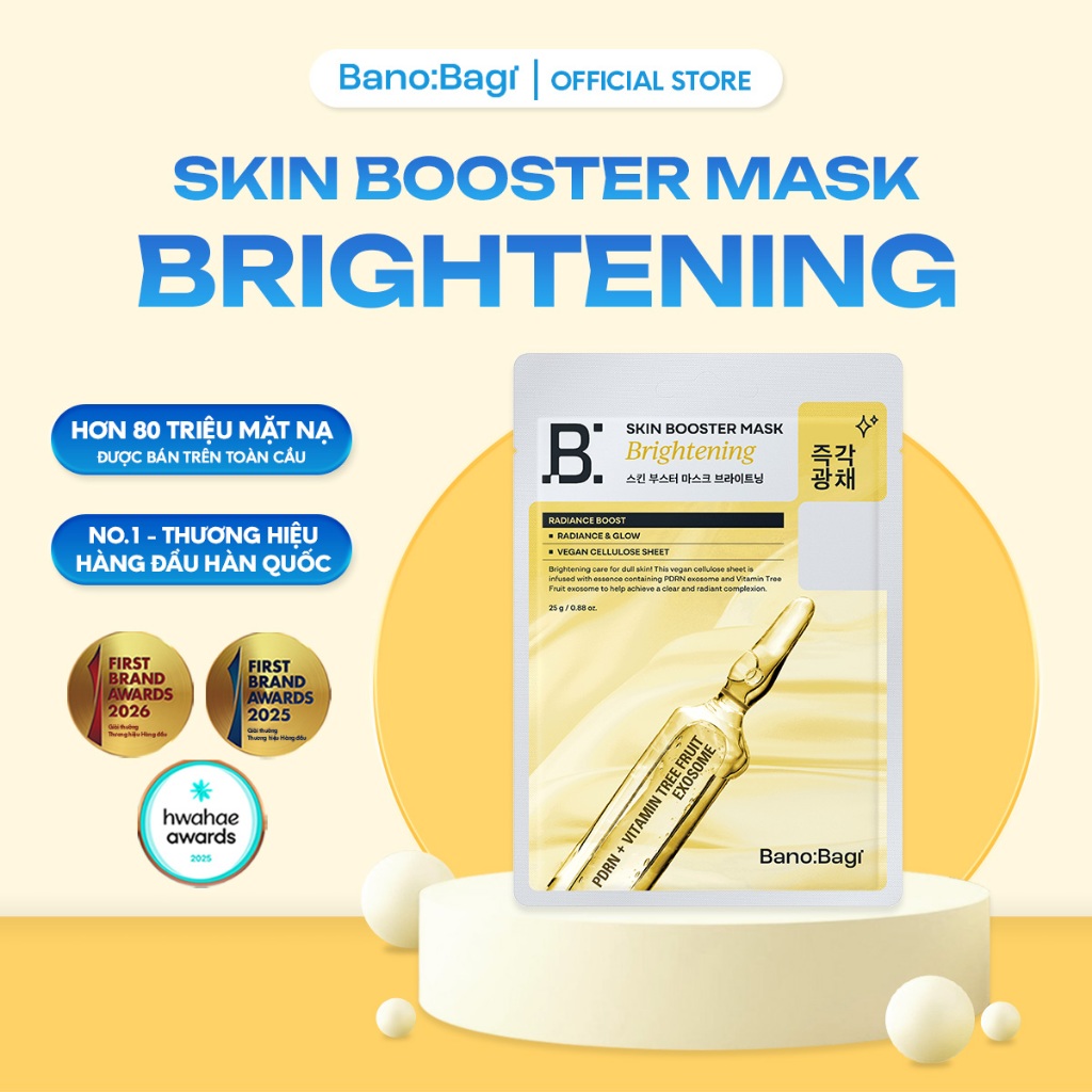Mặt Nạ Bano:Bagi Skin Booster Mask Brightening Chăm Sóc Da Giúp Làm Sáng Da 25ml