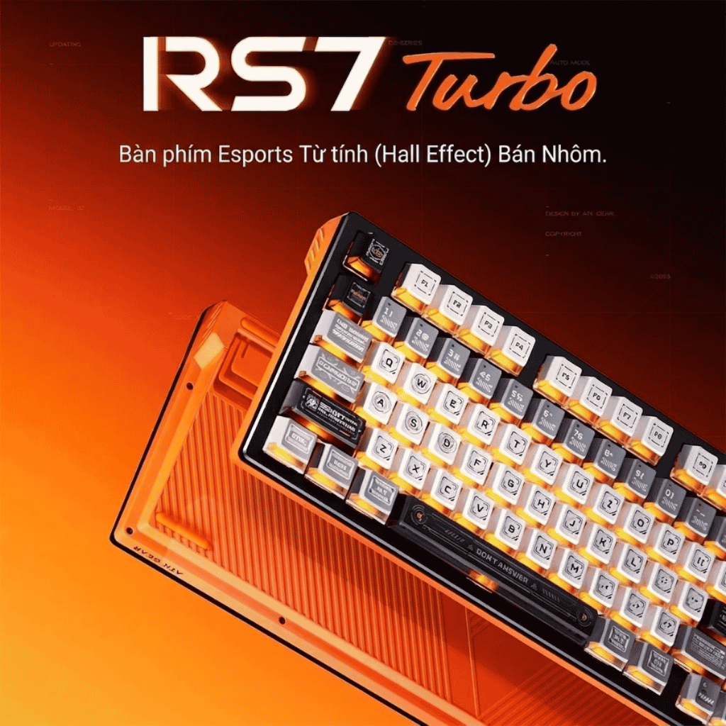 [CHÍNH HÃNG] Bàn phím cơ ATK RS7 Turbo HE RGB Hotswap Rapid Trigger (Magnetic Switch) - Bảo hành 12 tháng | BigBuy360 - bigbuy360.vn