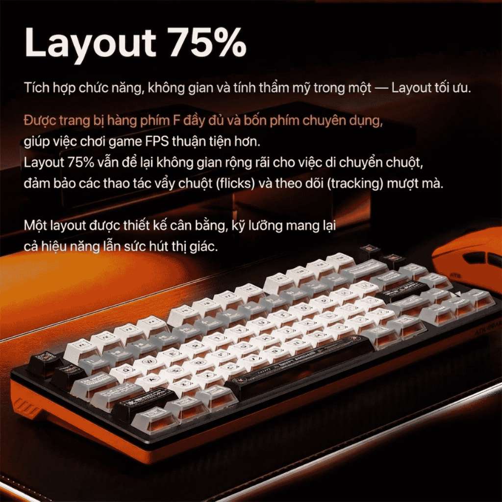 [CHÍNH HÃNG] Bàn phím cơ ATK RS7 Turbo HE RGB Hotswap Rapid Trigger (Magnetic Switch) - Bảo hành 12 tháng | BigBuy360 - bigbuy360.vn
