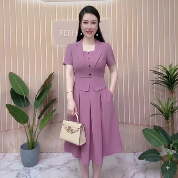 Đầm trung niên, Váy trung niên SM78 chất lụa mango cao cấp full size 40-80 Kg