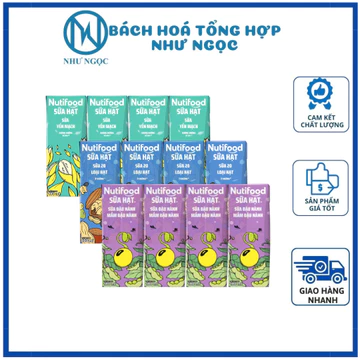 Sữa Hạt Nutifood - Sữa 20 Hạt/Sữa Mầm Đậu Nành/Sữa Yến Mạch - LỐC 4 HỘP