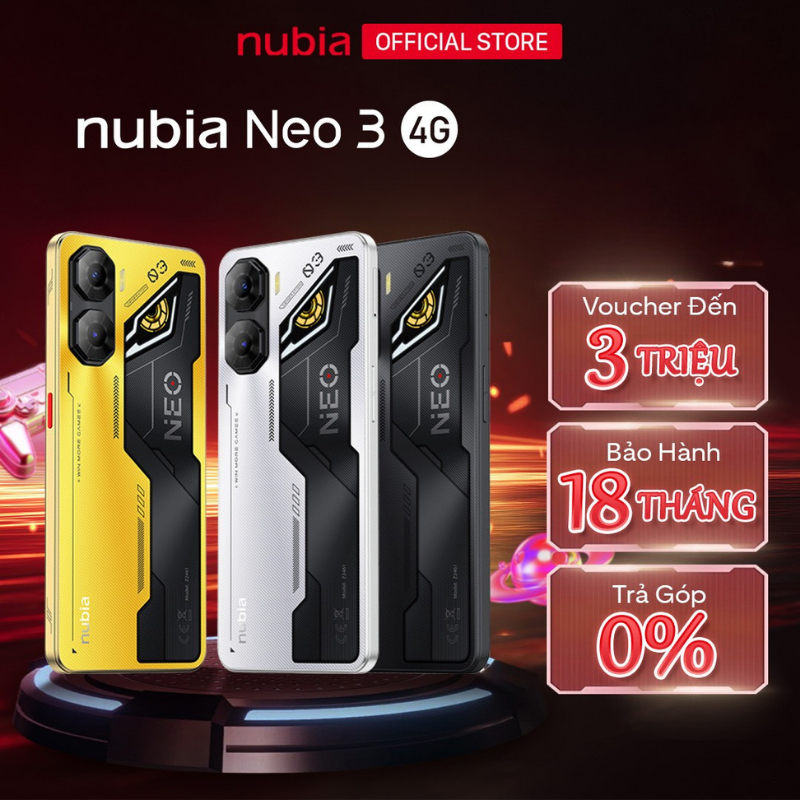 Điện thoại Gaming Nubia Neo 3 4G 16(8+8)GB/128GB I Trigger Gaming I 6.8″120Hz – Hàng Chính Hãng