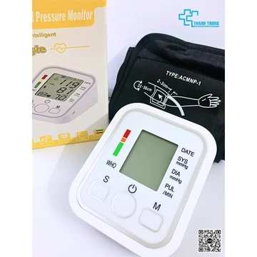 (QT Cao Cấp) Máy Đo Huyết Áp Nhịp Tim Điện Tử Bắp Tay Tự Động Chuẩn Xác, Có Giọng Nói Tiếng Việt