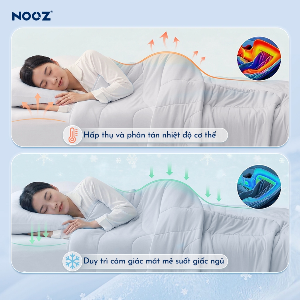 Chăn Lạnh NOOZ Icesilk N5 Chăn Mùa Hè Mát Lạnh Công Nghệ Làm Mát Tức Thì NOOZ Home Goods Bedding | BigBuy360 - bigbuy360.vn