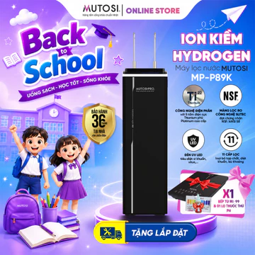 Máy Lọc Nước Điện Giải 3 Tấm Điện Cực Công Nghệ Mới MUTOSI MP-P89K 5 Chế Độ, Đèn UV Led Diệt Khuẩn