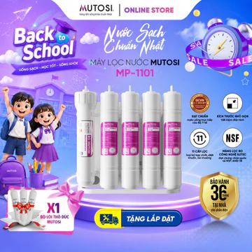 Máy Lọc Nước 11 Lõi MUTOSI MP-1101, Hệ Thống Lọc Lên Đến 11 Lõi Lọc Nước, Tặng Lắp Đặt