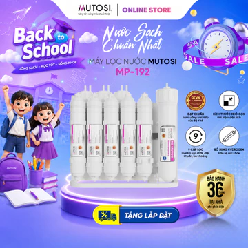 Máy Lọc Nước Để Gầm 9 Lõi Không Tủ MUTOSI MP-192. Nước Đầu Ra Chuẩn Nước Uống Trực Tiếp Tại Vòi