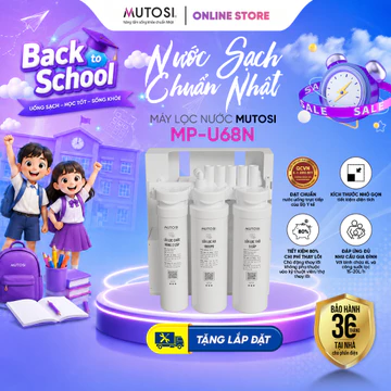 [ XẢ HÀNG DỌN KHO ] Máy Lọc Nước Để Gầm Tháo Lắp Nhanh 2 Bước 6 Cấp Lọc MUTOSI MP-U60N / MP-U68N