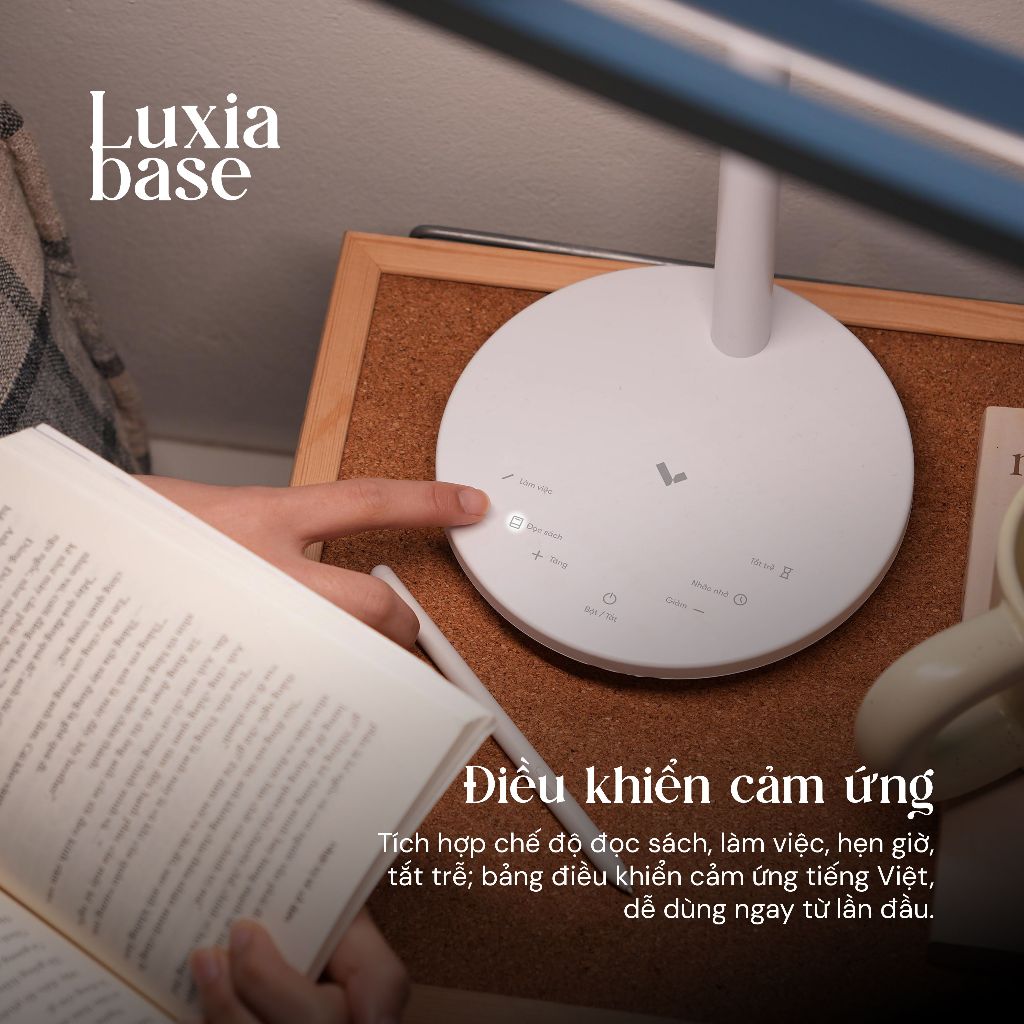 Đèn bàn học chống cận Kyvian Luxia Base | Đèn bàn làm việc bảo vệ mắt 18W 1100 Lumen CRI ≥95 | by Velix | BigBuy360 - bigbuy360.vn