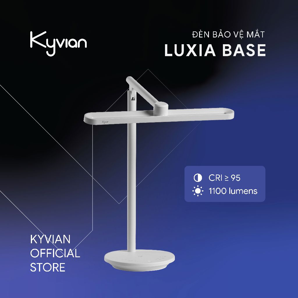 Đèn bàn học chống cận Kyvian Luxia Base | Đèn bàn làm việc bảo vệ mắt 18W 1100 Lumen CRI ≥95 | by Velix | BigBuy360 - bigbuy360.vn