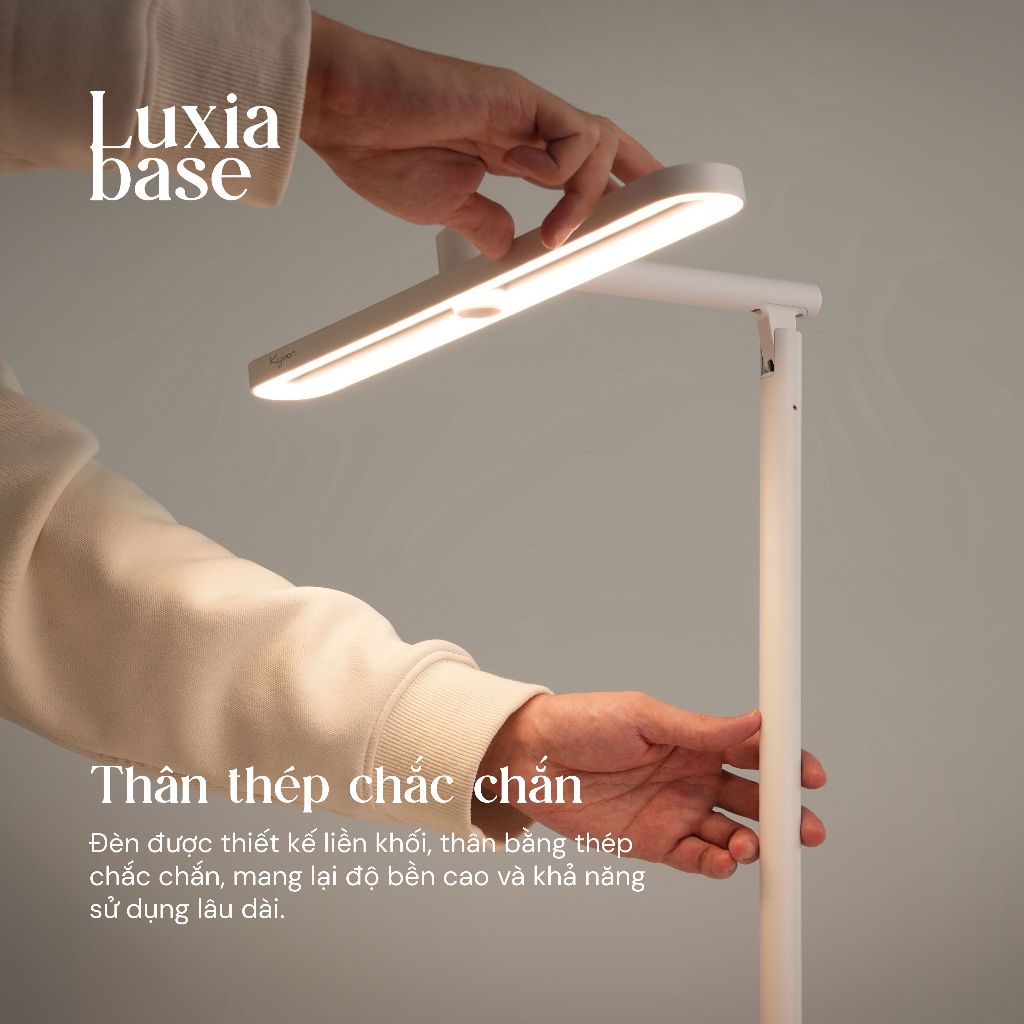 Đèn bàn học chống cận Kyvian Luxia Base | Đèn bàn làm việc bảo vệ mắt 18W 1100 Lumen CRI ≥95 | by Velix | BigBuy360 - bigbuy360.vn
