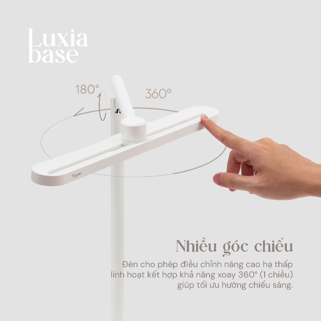Đèn bàn học chống cận Kyvian Luxia Base | Đèn bàn làm việc bảo vệ mắt 18W 1100 Lumen CRI ≥95 | by Velix | BigBuy360 - bigbuy360.vn