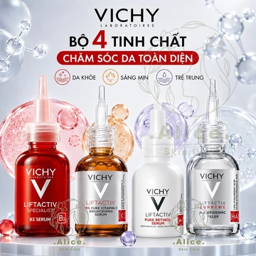 Tinh chất chống lão hóa vichy vitamin c 15% anti aging & brightening serum | Supreme Hyaluronic Acid | b3 dark spots