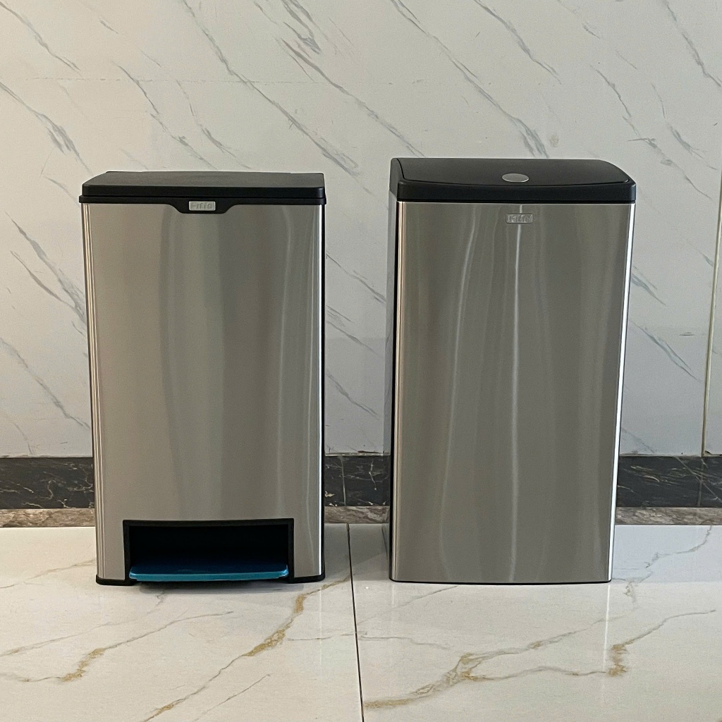 Thùng rác INOX thương hiệu Java, Fitis thanh lý móp nhẹ giảm giá từ 6 lít đến lớn Mega 40 lít | BigBuy360 - bigbuy360.vn