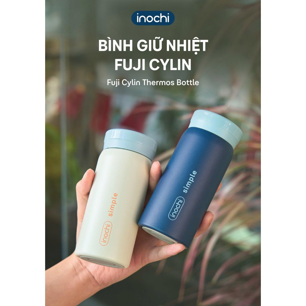 [LIVE] Bình giữ nhiệt Inochi Fuji Cylin 200ml - inox 316 mini nhỏ gọn giữ nóng lạnh 6-12h chống tràn | BigBuy360 - bigbuy360.vn