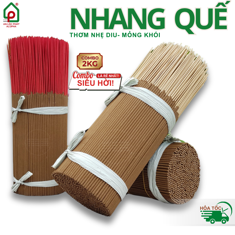 Combo [2Kg] NHANG QUẾ - THƠM NHẸ DỊU, MỎNG KHÓI - AN LỘC PHÁT