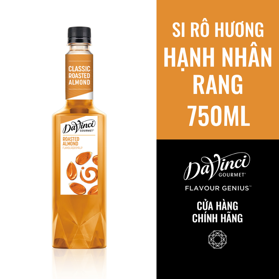 Siro Hạnh Nhân Rang / Roasted Almond Syrup – DaVinci Gourmet (750ml)