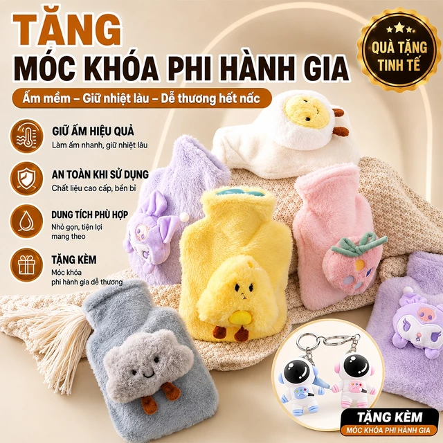 Túi Sưởi Chườm Nóng Lạnh Đau Bụng Kinh Cho Nữ Túi Chườm Giữ nhiệt Nóng Lạnh ( CÓ CHE TÊN )