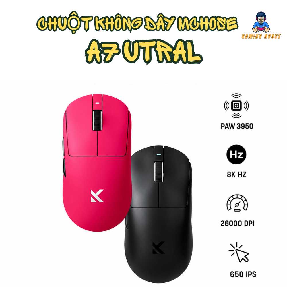 Chuột gaming không dây Mchose A7 Ultra