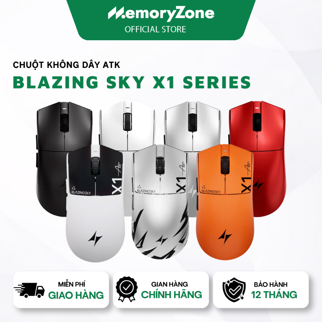 [CHÍNH HÃNG] Chuột ATK Blazing Sky X1 V2 Ultra Max/ X1 Pro Max/ X1 V2 Ultimate / X1 V2 Air+ - Bảo hành 12 tháng | BigBuy360 - bigbuy360.vn
