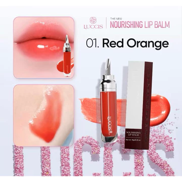 Dưỡng Thỏi LUCCIS Có Màu 10g – Dưỡng Ẩm Môi Mềm Mịn, Hỗ Trợ Chăm Sóc Môi | Luxury, Cold Pink, Red Orange