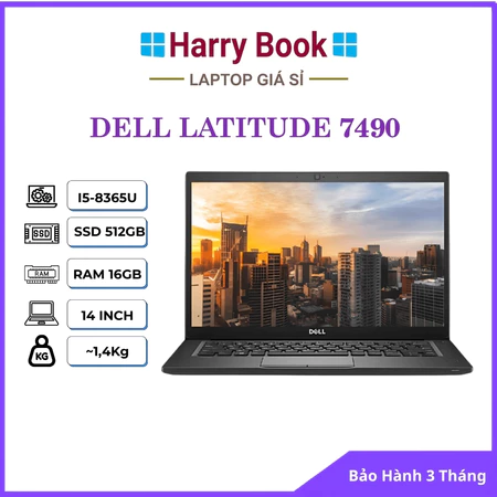 Laptop Dell Latitude 7490 - Core i7 8650U | RAM 32GB | SSD 1TB Máy Zin Đẹp 98 99% - Bảo Hành 3 Tháng
