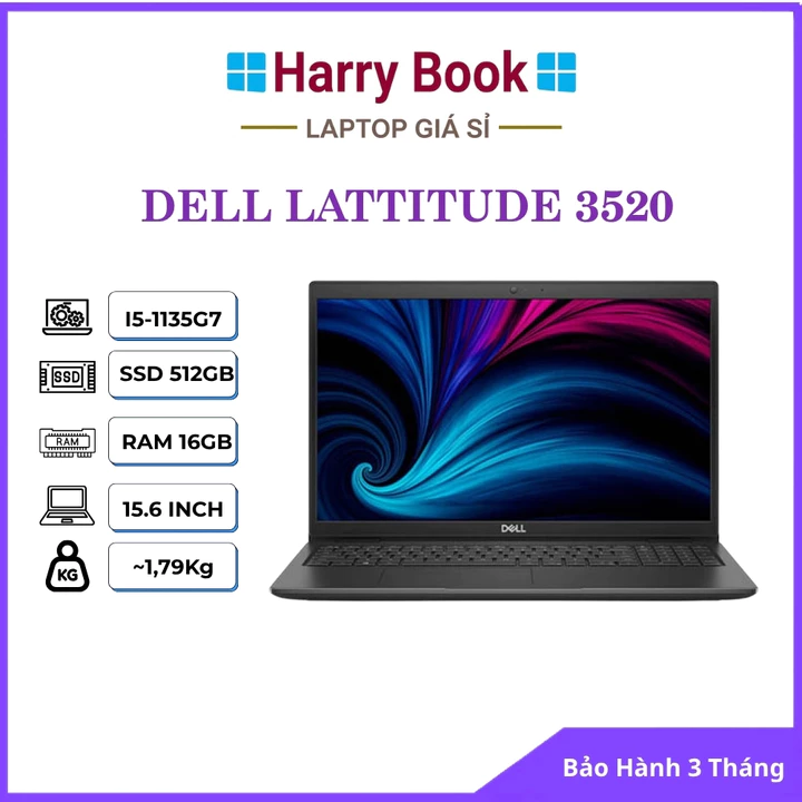 Laptop Dell Latitude 3520 - Core i7 1165G7 | RAM 32GB | SSD 1TB
