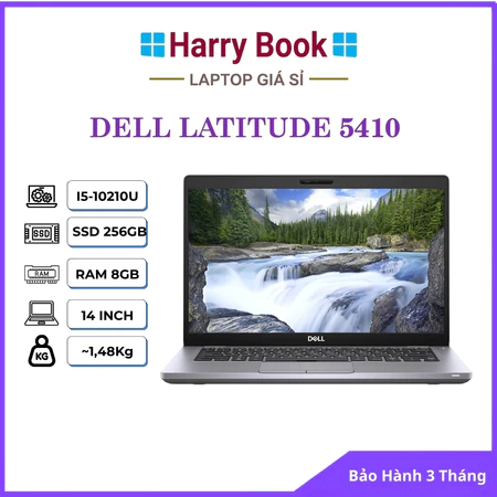 Laptop Dell Latitude 5410 - Core i7 Gen 10 | RAM 32GB | SSD 1TB | 14inc FullHD - Laptop Văn Phòng