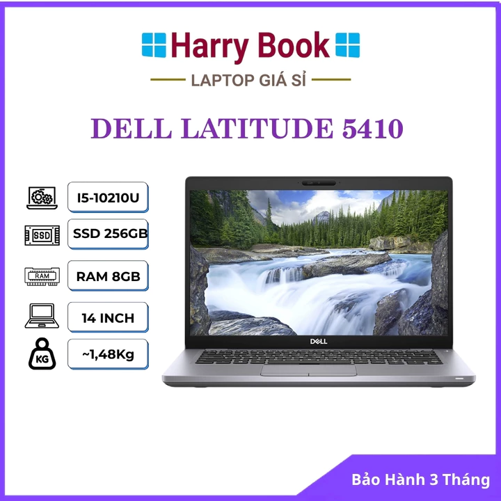 Laptop Dell Latitude 5410 - Core i7 Gen 10 | RAM 32GB | SSD 1TB | 14inc FullHD - Laptop Văn Phòng