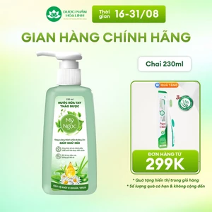 Nước rửa tay thảo dược Mỹ Ngọc 230ml - Giữ da tay mềm mại, mịn màng