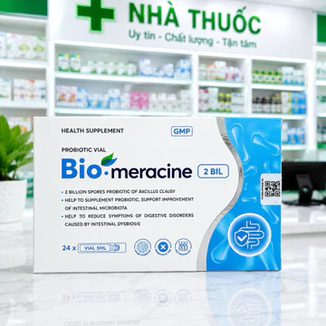 ✅( hàng chính hãng) Men vi sinh BIO-Meracine 2Bil hộp 24 ống giúp bổ sung lợi khuẩn cho tiêu hóa ổn định