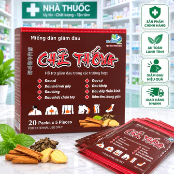 Cao dán giảm đau Phục Khớp Chỉ Thống túi 5 miếng dán 7x 10cm
