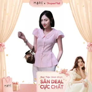 MARC FASHION Áo xô thêu dáng peplum CBAK022646