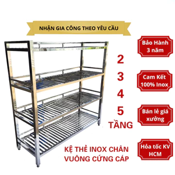 [Furniture] Kệ để đồ inox, kệ để đồ nhà bếp nhiều tầng, kệ bếp inox, kệ 3 tầng, kệ 4 tầng