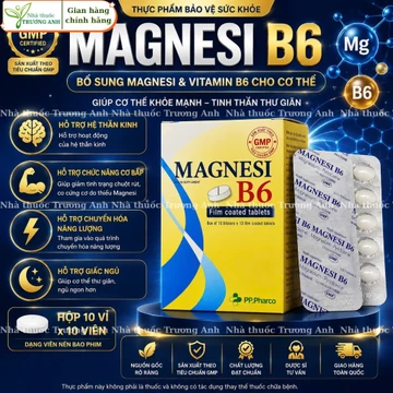 Magnesi B6 (MgB6) Magie Lactate giúp làm dịu thần kinh, hỗ trợ ngủ ngon, tê bì, chuột rút.
