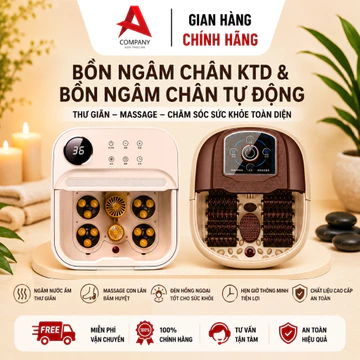 Bồn Ngâm Chân Hồng Ngoại Massage Có Sục Khí | Máy Ngâm Chân Sera Gấp Gọn Tự Động Masa Thư Giãn Đôi Bàn Chân