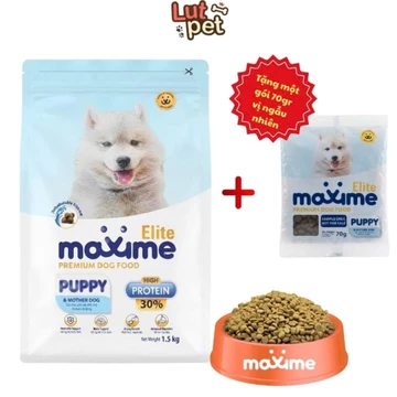 Hạt maxime cho chó con và chó bầu, hạt thức ăn cho chó mọi lứa tuổi (1,5KG) - lutpet