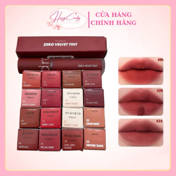 Son Romand Zero Velvet Tint Son Kem Lì Lâu Trôi Zero Velvet Tint Lớp Son Bền Màu, Sang Trọng