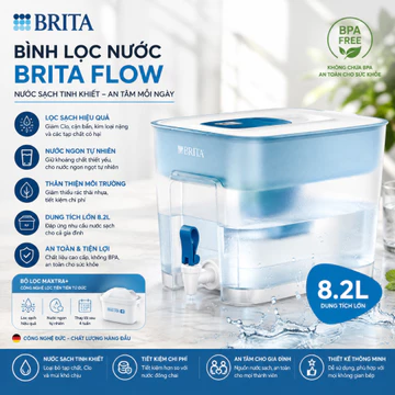 Bình Lọc Nước BRITA Flow 8.2L, BH 12 Tháng, Giadungnhapkhau_68