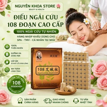 Hộp điếu ngải cứu 108 đoạn- nhang ngải 108 đoạn cao cấp,Xông Ngải Cứu,Chăm Sóc Sức Khỏe Công Cụ Làm Đẹp,Spa Thẩm Mỹ Viện