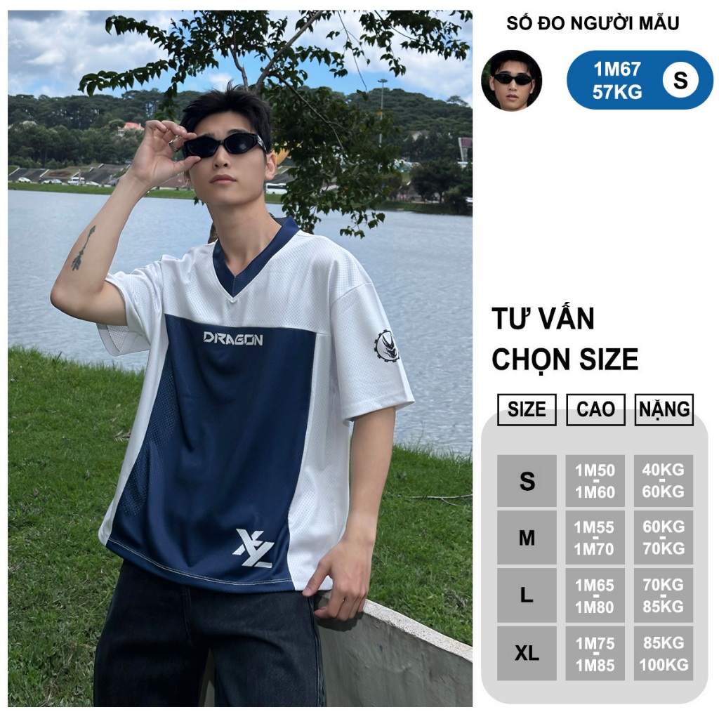 Áo Thun Thể Thao Dragon Jersey Nam Nữ Unisex Form Rộng Oversized | BigBuy360 - bigbuy360.vn